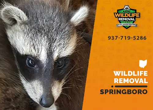 Springboro Wildlife Removal professional removing pest animal